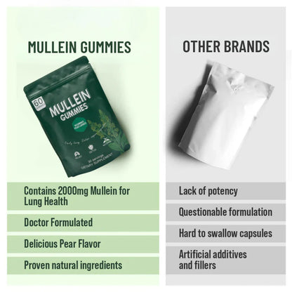 Mullein Gummies: Natural Mucus Relief & Respiratory Support