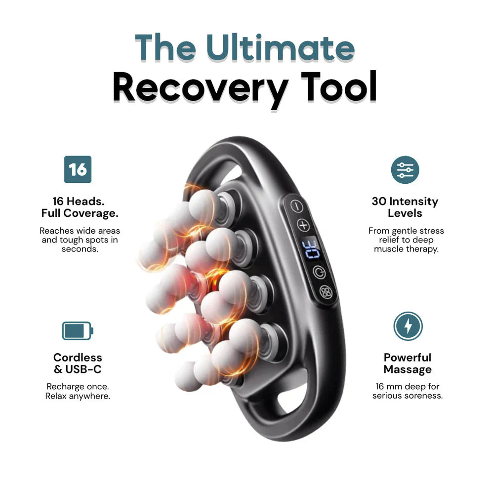 16-Head Deep Tissue Massage Gun