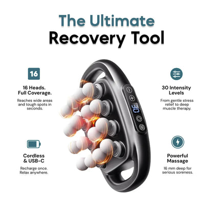 16-Head Deep Tissue Massage Gun