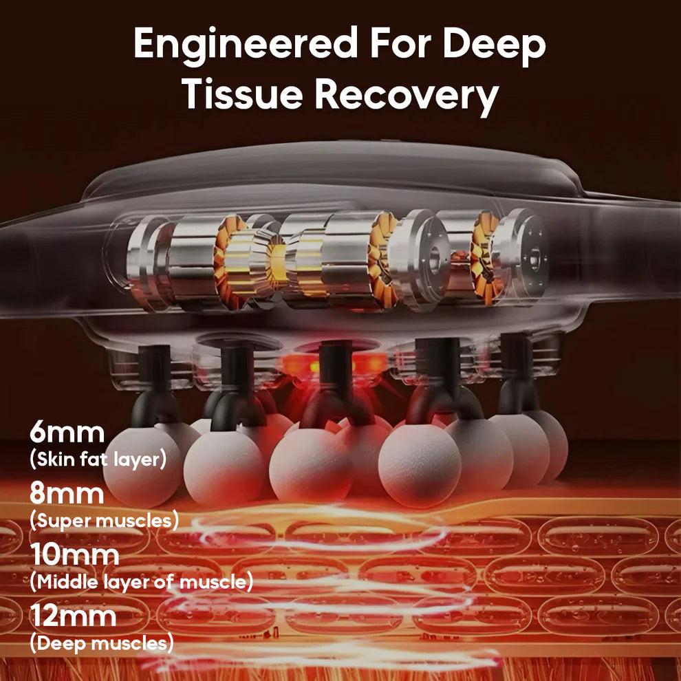 16-Head Deep Tissue Massage Gun