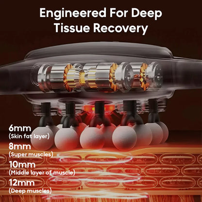 16-Head Deep Tissue Massage Gun