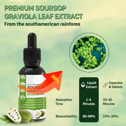 100% Pure Organic Soursop Drop Extract