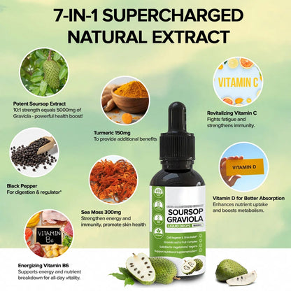 100% Pure Organic Soursop Drop Extract