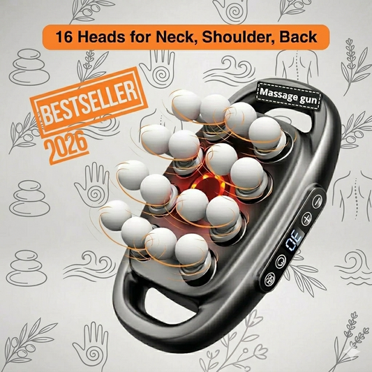 All-in-One Body Massager – 16 Heads for Neck, Shoulder, Back