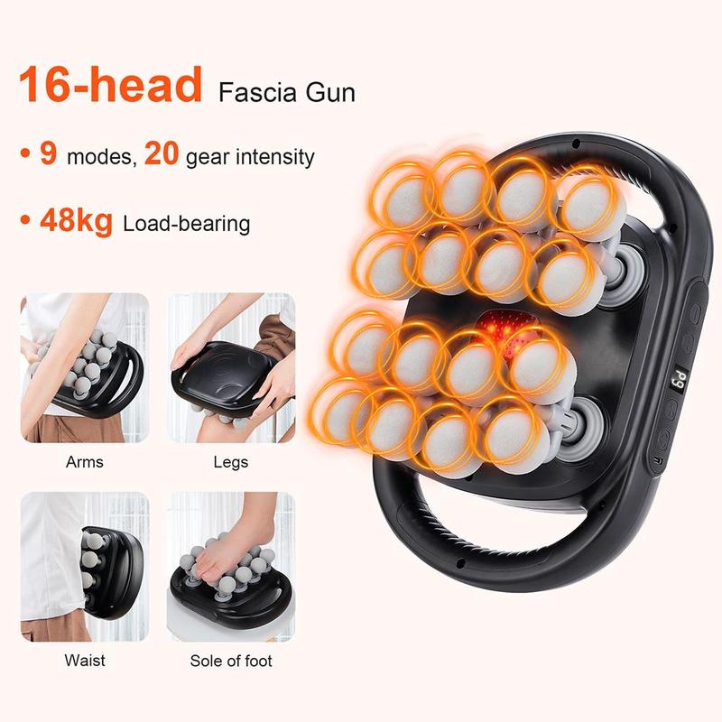 All-in-One Body Massager – 16 Heads for Neck, Shoulder, Back