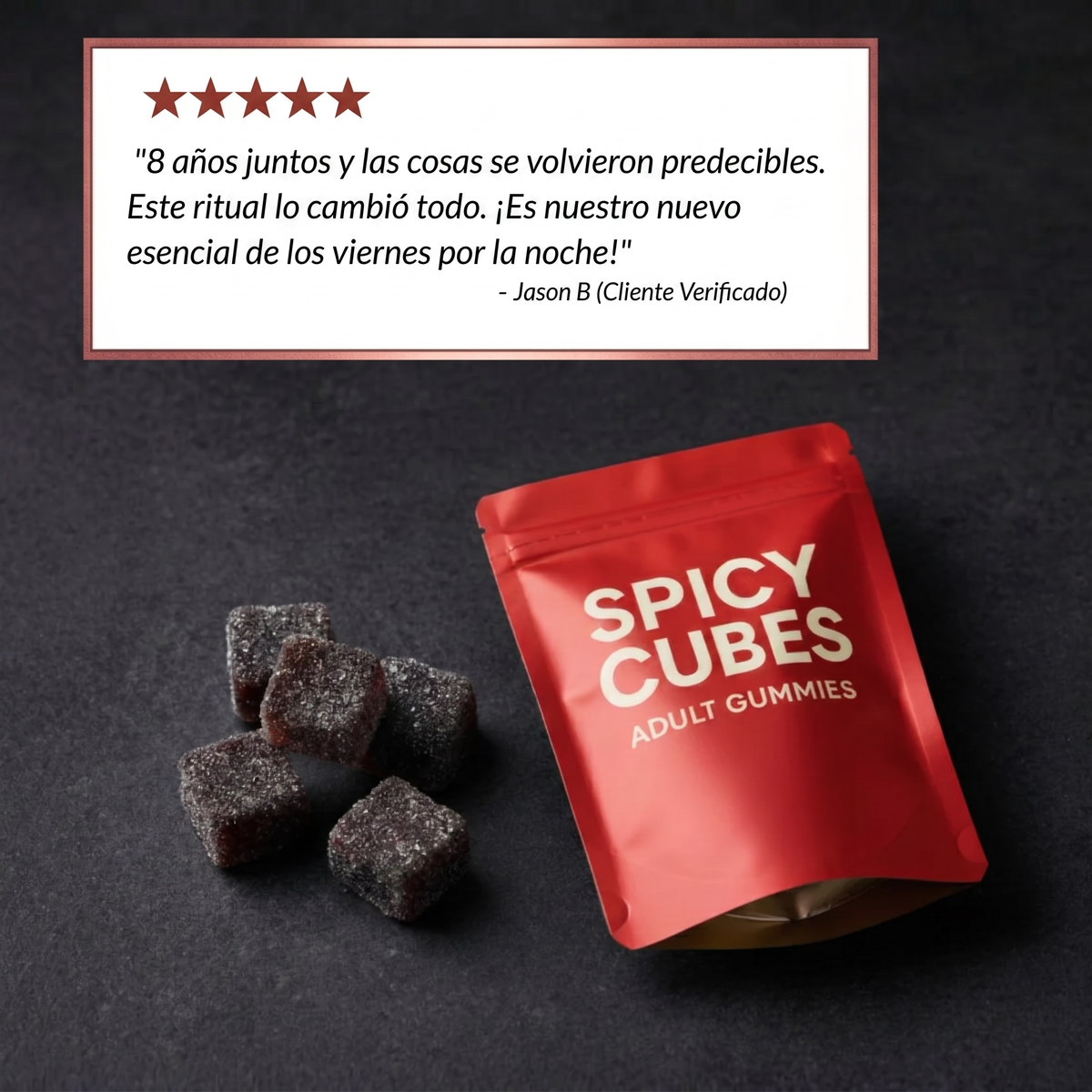 Spicy Cubes - Voksen-vingummier