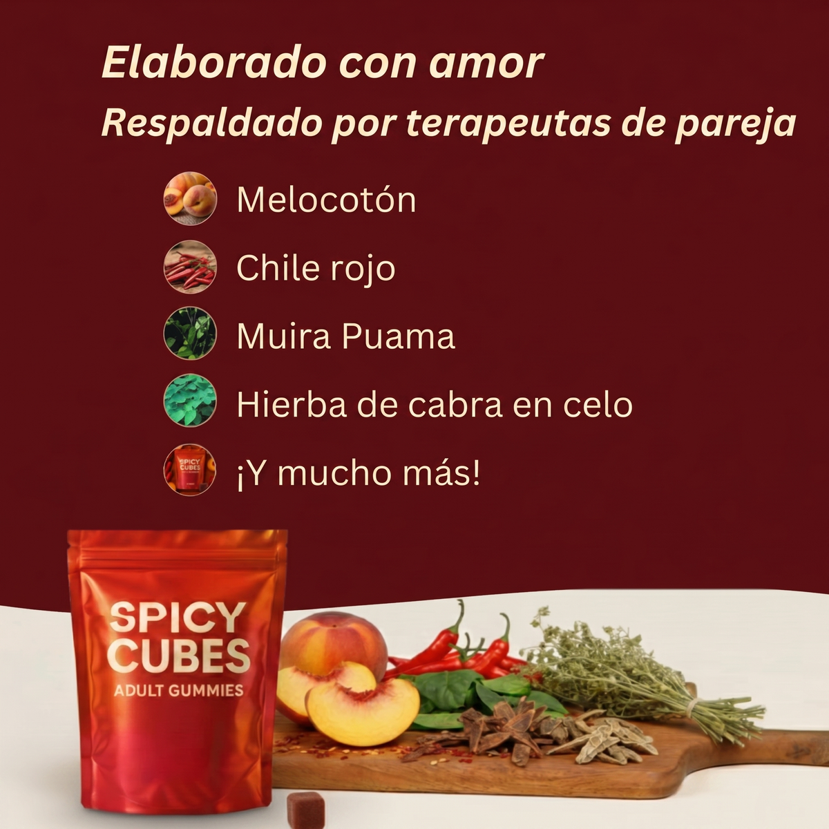 Spicy Cubes - Voksen-vingummier