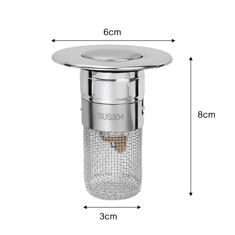 Stainless Pop-Up Drain Filter