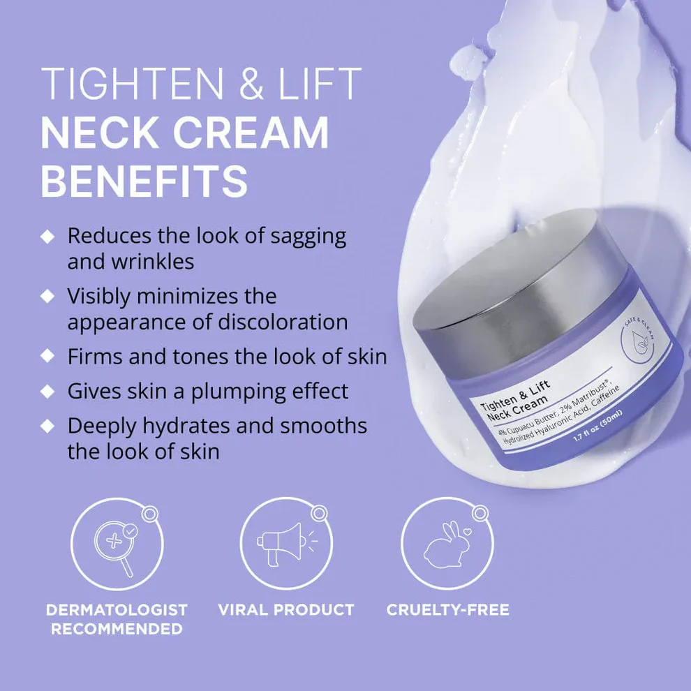 Crema Tensora y Lifting para el Cuello